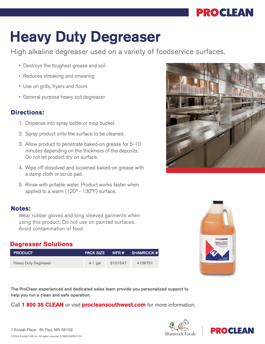 ProClean Heavy Duty Degreaser